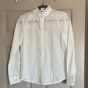 MOTF White Lace Blouse
